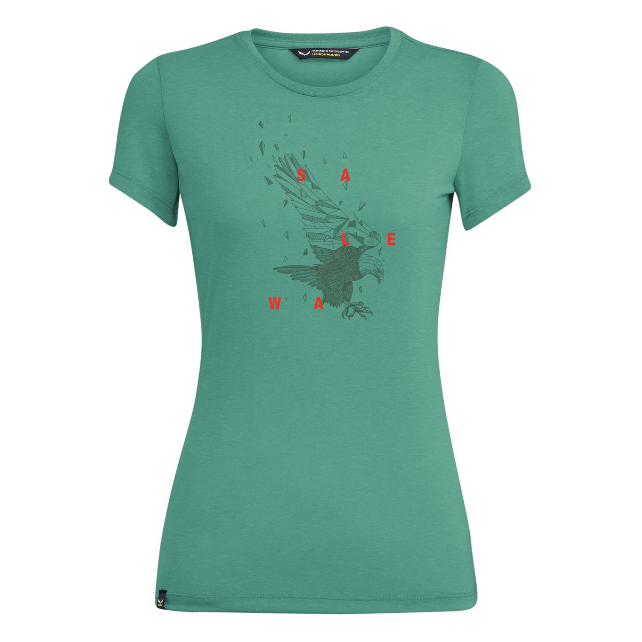 Salewa Eagle Figure Dri-Release® T-Shirts γυναικεια πρασινο Greece VL1586742